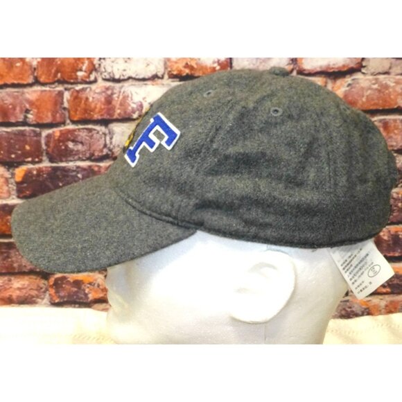 A&F Gray Wool Blend Embroidered Baseball Cap Adjustable Back Strap - Picture 4 of 6